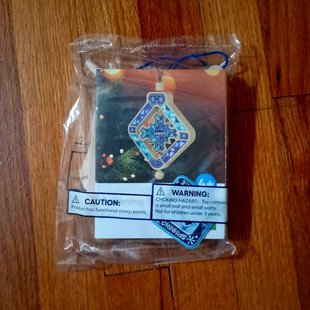 3/$10 🌟 NEW Lowe's Spinning Snowflake Holiday Christmas Ornament Project  2/2